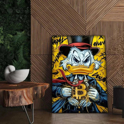 Bitcoin Duck - Leinwandbild Pop Art (Canvas) kaufen bei Linkreich – Jetzt entdecken!