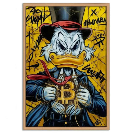 Bitcoin Duck - Leinwandbild Pop Art (Canvas) kaufen bei Linkreich – Jetzt entdecken!