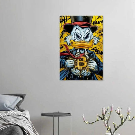 Bitcoin Duck - Leinwandbild Pop Art (Canvas) kaufen bei Linkreich – Jetzt entdecken!