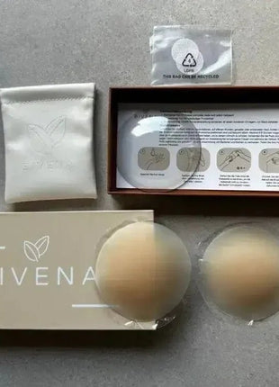 Bivena® Nippelpads – Wiederverwendbare Silikon-Cover, selbstklebend & unsichtbar, Ø 8 cm - Linkreich