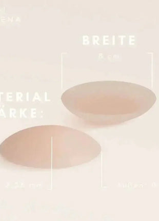 Bivena® Nippelpads – Wiederverwendbare Silikon-Cover, selbstklebend & unsichtbar, Ø 8 cm - Linkreich