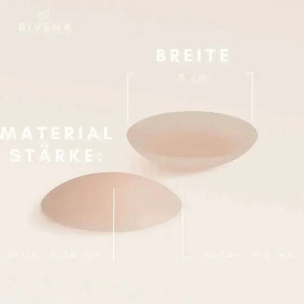 Bivena® Nippelpads – Wiederverwendbare Silikon-Cover, selbstklebend & unsichtbar, Ø 8 cm - Linkreich