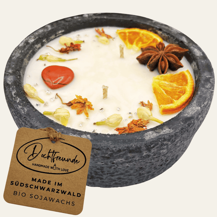 Black Edition Handgemachte Betonkerze „Black Hearts“ - Stilvolle Sojawachskerze für Ihr Zuhause. Mit Blütenverzierung und HOCHWERTIGEM Baumwolldocht aus dem Südschwarzwald (Duftkerze) kaufen bei Linkreich – Jetzt entdecken!