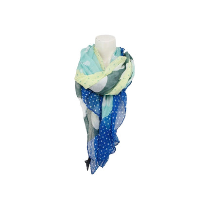 Sommer Damen Schal » Bunt » leichter Sommerschal 180 x 80 cm » buntes Halstuch » Damenschal weich & dünn