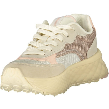 SEO. BLAUER Damen Sportschuhe Beige – Bequeme Sneaker mit herausnehmbarem Fußbett für Frühjahr/Sommer - Hellblau Linkreich