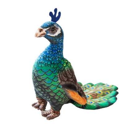 SEO. Blauer Pfau Kuscheltier - 28 cm Plüschtier Pfau Stofftier - Linkreich