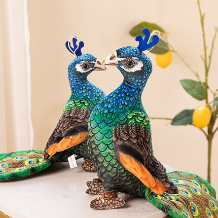 SEO. Blauer Pfau Kuscheltier - 28 cm Plüschtier Pfau Stofftier - Linkreich