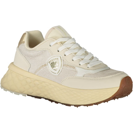 BLAUER Beige Damen Sportschuhe – Sneaker mit goldenen Details für Herbst/Winter