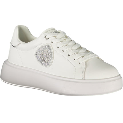 BLAUER Sportschuhe Damen – Weiße Sneaker mit Strass-Applikation für Herbst/Winter