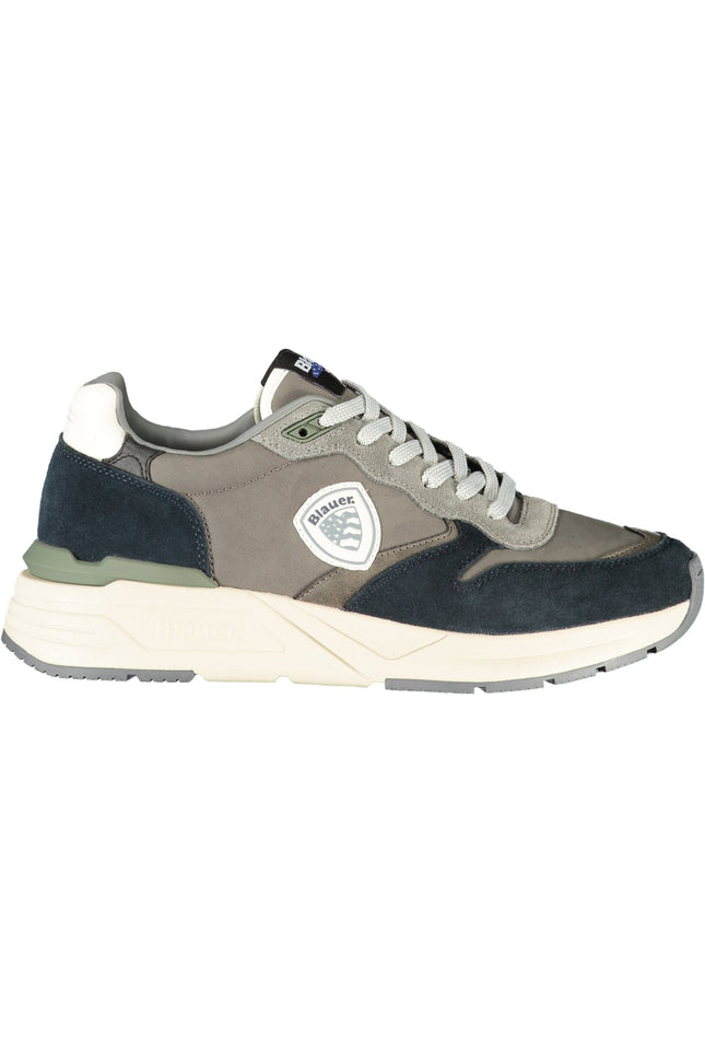 BLAUER Herren-Sportschuhe Grau – Sneaker mit herausnehmbarem Fußbett für Herbst/Winter