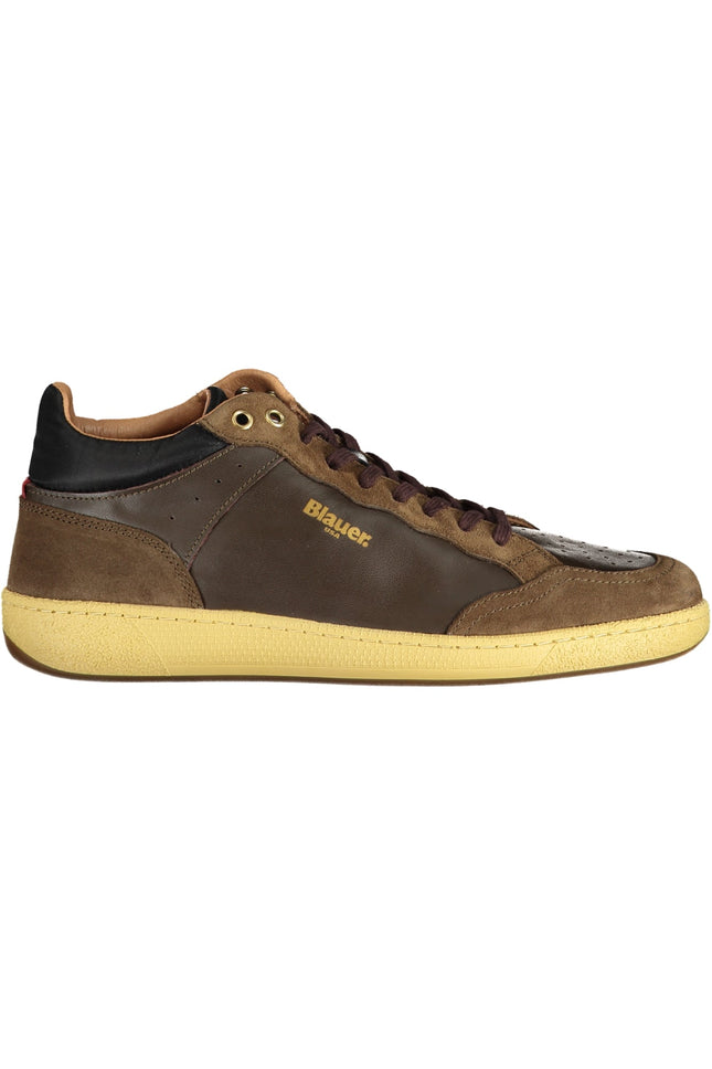 BLAUER Herren Sportschuhe Braun – Sneaker für Herbst/Winter mit herausnehmbarer Einlegesohle