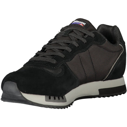 BLAUER Herren Sportschuhe – Schwarze Sneaker mit herausnehmbarem Fußbett für Herbst/Winter
