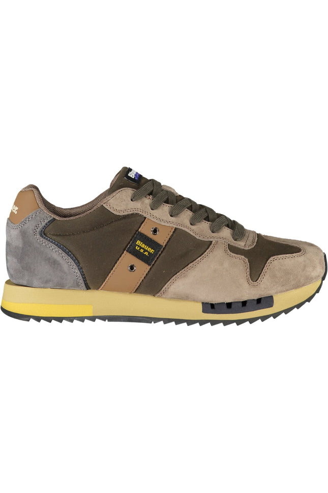 BLAUER Herren Sportschuhe Grün – Sneaker mit herausnehmbarem Fußbett für Herbst/Winter