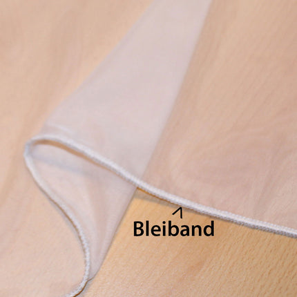2er-Pack Gardinen Transparent Vorhang Set Wohnzimmer Voile Schlaufenschal mit Bleibandabschluß 61000CN