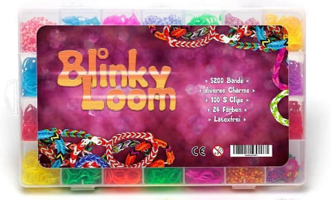 Blinky Loom Gummibänder Starterset – Kreativ-Set für Kinder