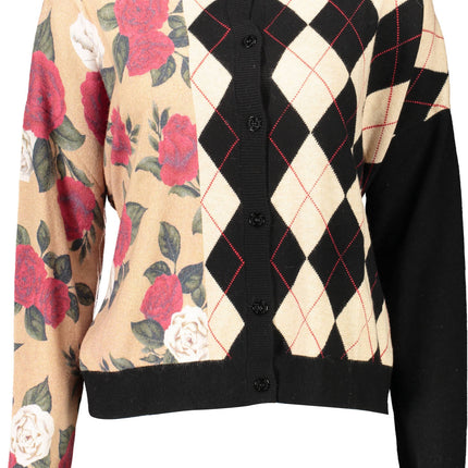 BLUGIRL Cardigan Damen Beige – Langarm-Cardigan mit Tailliergürtel für Herbst/Winter