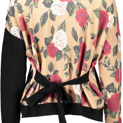 BLUGIRL Cardigan Damen Beige – Langarm-Cardigan mit Tailliergürtel für Herbst/Winter