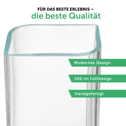 SEO. Blumenvase mit Initialen - Personalisiert mit Namen & Monogramm - Deko Vase als Geschenk - 20 x 8 cm Linkreich