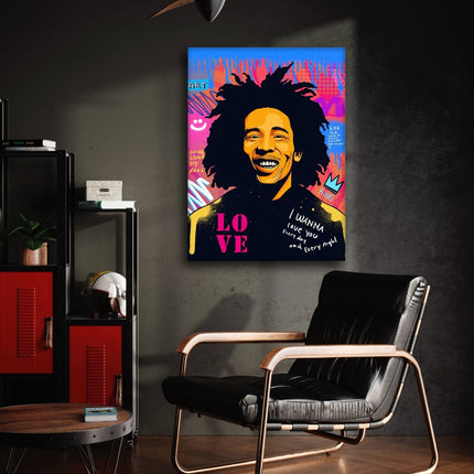 Bob Marley - Leinwandbild Pop Art (Canvas) kaufen bei Linkreich – Jetzt entdecken!