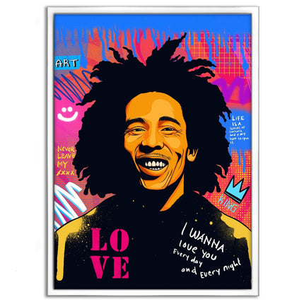 Bob Marley - Leinwandbild Pop Art (Canvas) kaufen bei Linkreich – Jetzt entdecken!