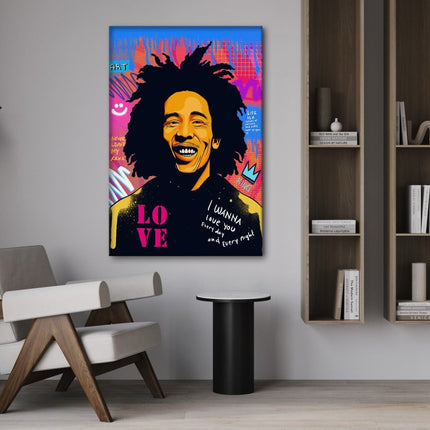 Bob Marley - Leinwandbild Pop Art (Canvas) kaufen bei Linkreich – Jetzt entdecken!