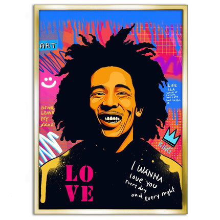 Bob Marley - Leinwandbild Pop Art (Canvas) kaufen bei Linkreich – Jetzt entdecken!