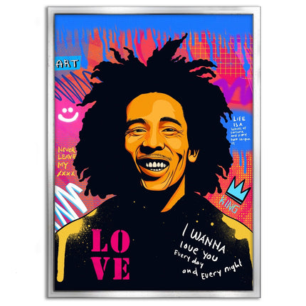 Bob Marley - Leinwandbild Pop Art (Canvas) kaufen bei Linkreich – Jetzt entdecken!