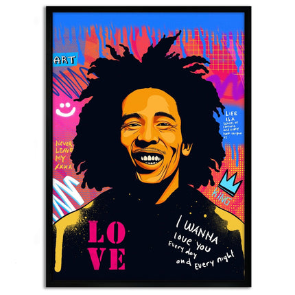 Bob Marley - Leinwandbild Pop Art (Canvas) kaufen bei Linkreich – Jetzt entdecken!