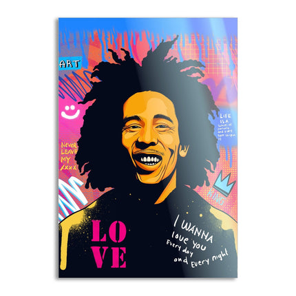 Bob Marley - Leinwandbild Pop Art (Canvas) kaufen bei Linkreich – Jetzt entdecken!