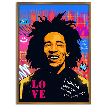 Bob Marley - Leinwandbild Pop Art (Canvas) kaufen bei Linkreich – Jetzt entdecken!