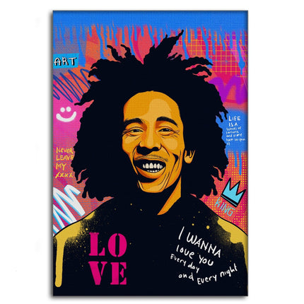 Bob Marley - Leinwandbild Pop Art (Canvas) kaufen bei Linkreich – Jetzt entdecken!