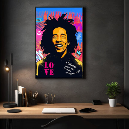 Bob Marley - Leinwandbild Pop Art (Canvas) kaufen bei Linkreich – Jetzt entdecken!
