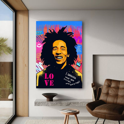 Bob Marley - Leinwandbild Pop Art (Canvas) kaufen bei Linkreich – Jetzt entdecken!