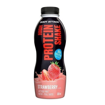 SEO. Body Attack High Protein Shake 12x500ml - Strawberry Linkreich