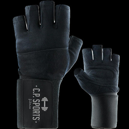SEO. Bodybuilding Handschuh mit Handgelenkbandage F13 - 1 - C.P.Sports - S Linkreich
