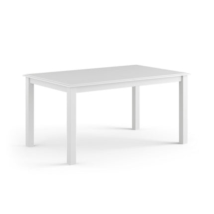 SEO. Bologna Elegante Massivholz Kiefer Esstisch ausziehbar 150/197cm | Farbe weiß - Linkreich