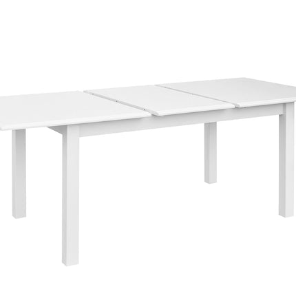 SEO. Bologna Elegante Massivholz Kiefer Esstisch ausziehbar 150/197cm | Farbe weiß - Linkreich