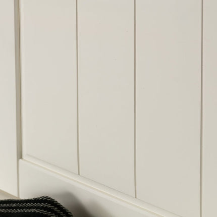 SEO. Bologna Elegante Massivholz Kiefer Garderobe Doppel Wandpanel | Farbe weiß - Linkreich