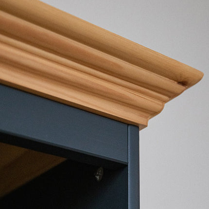 SEO. Bologna Elegante Massivholz Kiefer große TV - Schrank Kommode | Farbe Graphit - Kiefer - Linkreich