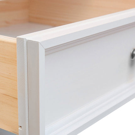 SEO. Bologna Elegante Massivholz Kiefer Kleiderschrank Spiegelschrank 3D | Farbe Weiß - Eiche - Linkreich