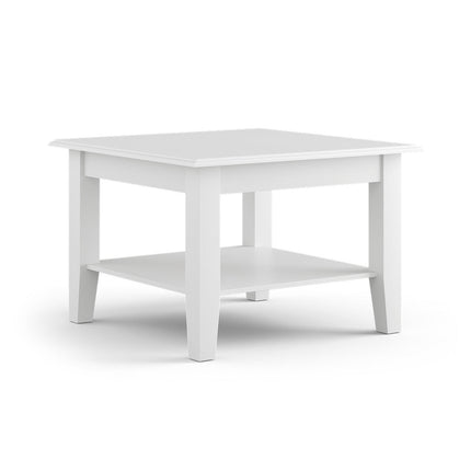 SEO. Bologna Elegante Massivholz Kiefer kleiner Couchtisch | Farbe Weiß - Linkreich
