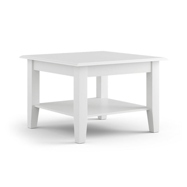 SEO. Bologna Elegante Massivholz Kiefer kleiner Couchtisch | Farbe Weiß - Linkreich