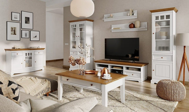 SEO. Bologna Elegante Massivholz Kiefer Regale 2 St. | Farbe weiß - Linkreich