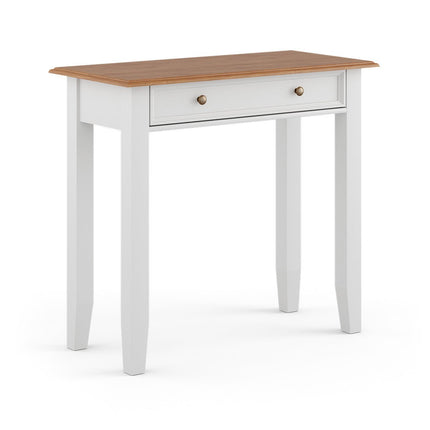 SEO. Bologna Elegante Massivholz Kiefer Schminktisch | Farbe Weiß - Eiche - Linkreich