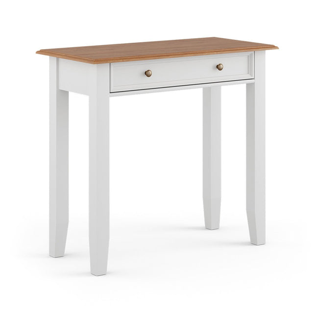 SEO. Bologna Elegante Massivholz Kiefer Schminktisch | Farbe Weiß - Eiche - Linkreich