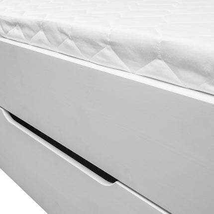 SEO. Bologna Elegante Massivholz Kieferbett 90 - 180cm | Farbe weiß - 90 x 200 cm Linkreich