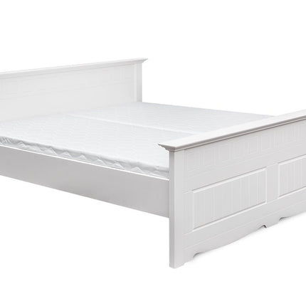 SEO. Bologna Elegante Massivholz Kieferbett 90 - 180cm | Farbe weiß - 90 x 200 cm Linkreich
