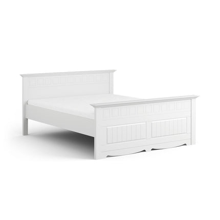 SEO. Bologna Elegante Massivholz Kieferbett 90 - 180cm | Farbe weiß - 90 x 200 cm Linkreich