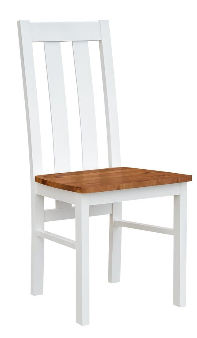 SEO. Bologna Elegante Massivholz Stuhl 10 | Farbe Weiß - Eiche - Linkreich