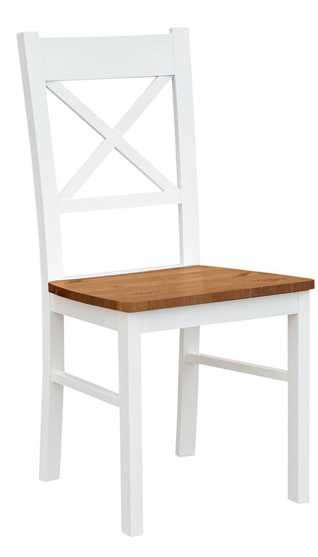 SEO. Bologna Elegante Massivholz Stuhl 22 | Farbe Weiß - Eiche - Linkreich